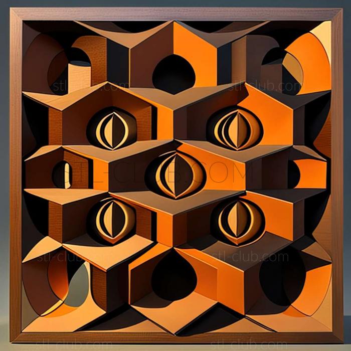 3D model Victor Vasarely (STL)